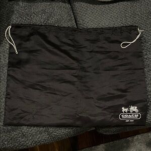 Coach Black Dust Bag with Logo